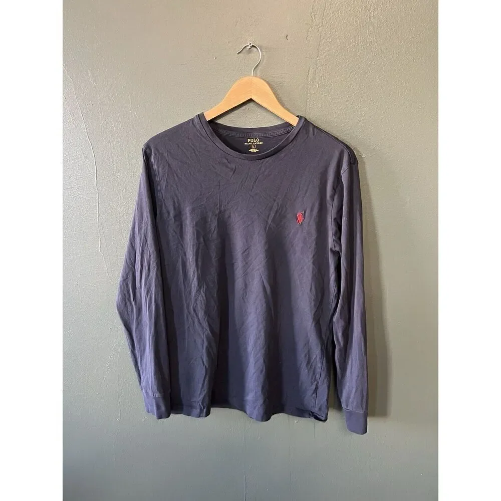Polo Ralph Lauren Mens Black Long Sleeve T-shirt Size Large
